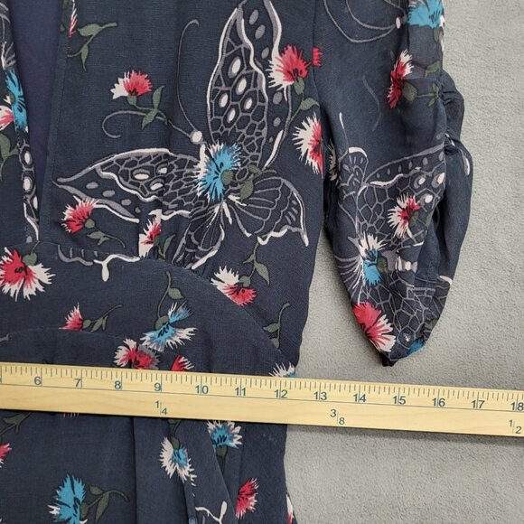 Free People Bonnie Midnight Dress Size 2 Floral Boho - Picture 5 of 6